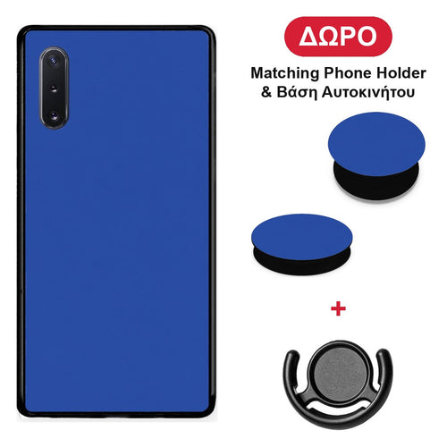 Royal Blue - Samsung Galaxy Note 10+ θήκη + Δώρο Phone Holder & Βάση Αυτοκινήτου