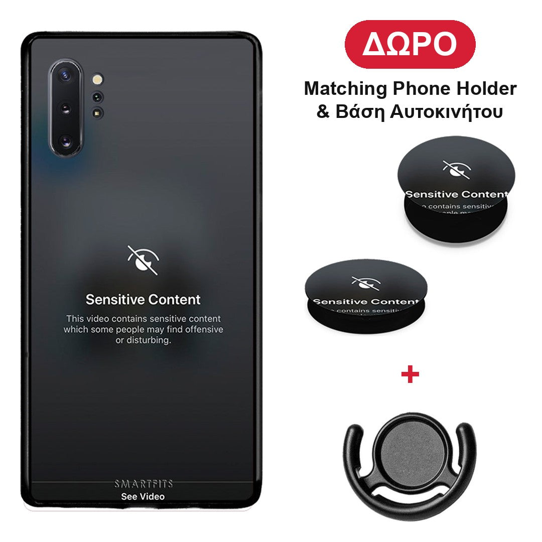 Sensitive Content - Samsung Galaxy Note 10+ θήκη + Δώρο Phone Holder & Βάση Αυτοκινήτου