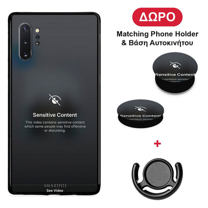 Sensitive Content - Samsung Galaxy Note 10+ θήκη + Δώρο Phone Holder & Βάση Αυτοκινήτου
