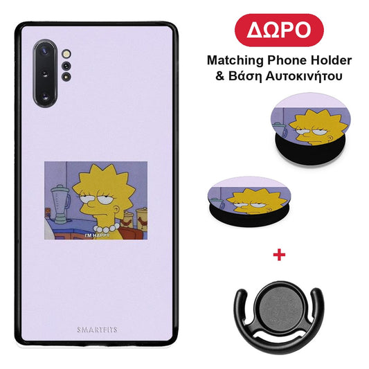So Happy - Samsung Galaxy Note 10+ θήκη + Δώρο Phone Holder & Βάση Αυτοκινήτου