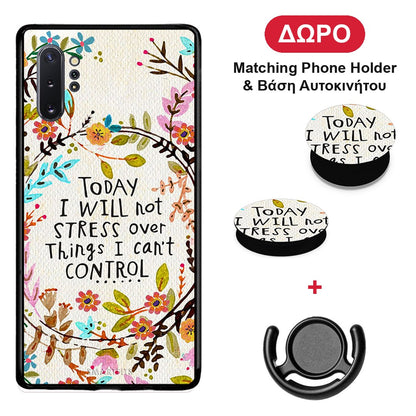 Stress Over - Samsung Galaxy Note 10+ θήκη + Δώρο Phone Holder & Βάση Αυτοκινήτου