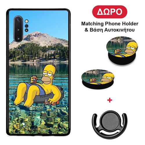 Summer Happiness - Samsung Galaxy Note 10+ θήκη + Δώρο Phone Holder & Βάση Αυτοκινήτου