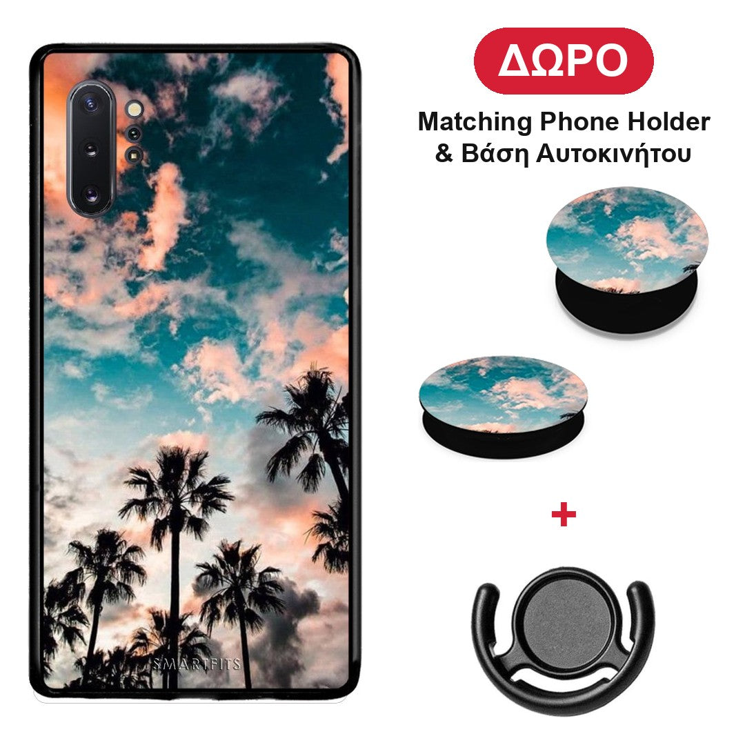 Summer Sky - Samsung Galaxy Note 10+ θήκη + Δώρο Phone Holder & Βάση Αυτοκινήτου