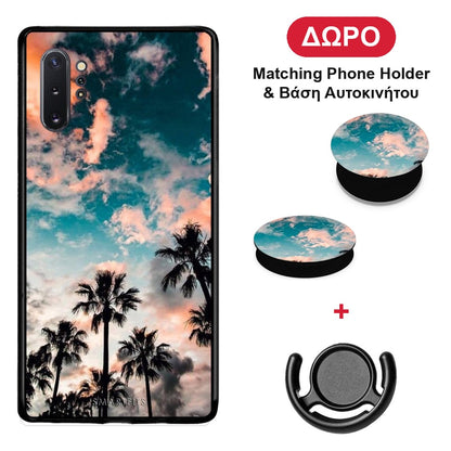 Summer Sky - Samsung Galaxy Note 10+ θήκη + Δώρο Phone Holder & Βάση Αυτοκινήτου
