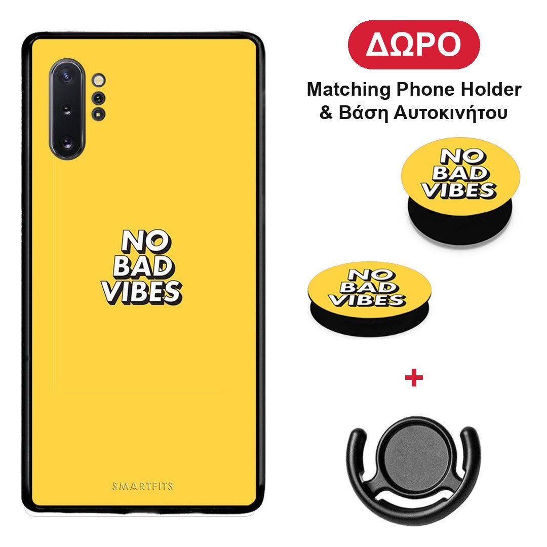 Text Vibes - Samsung Galaxy Note 10+ θήκη + Δώρο Phone Holder & Βάση Αυτοκινήτου