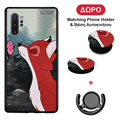Tod And Vixey Love 2 - Samsung Galaxy Note 10+ θήκη + Δώρο Phone Holder & Βάση Αυτοκινήτου
