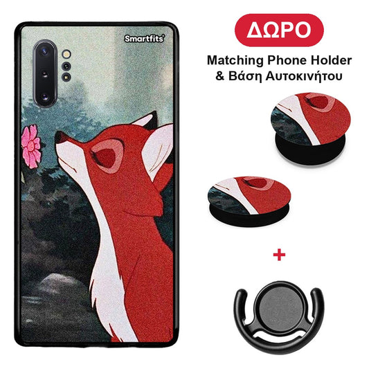 Tod And Vixey Love 2 - Samsung Galaxy Note 10+ θήκη + Δώρο Phone Holder & Βάση Αυτοκινήτου