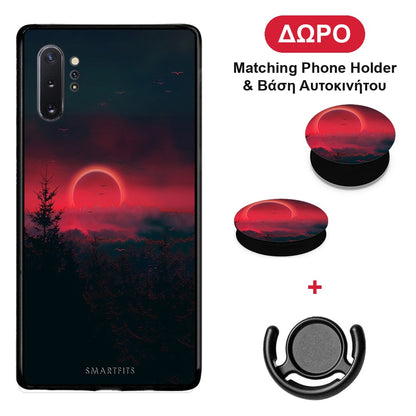 Tropic Sunset - Samsung Galaxy Note 10+ θήκη + Δώρο Phone Holder & Βάση Αυτοκινήτου