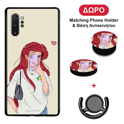 Walking Mermaid - Samsung Galaxy Note 10+ θήκη + Δώρο Phone Holder & Βάση Αυτοκινήτου