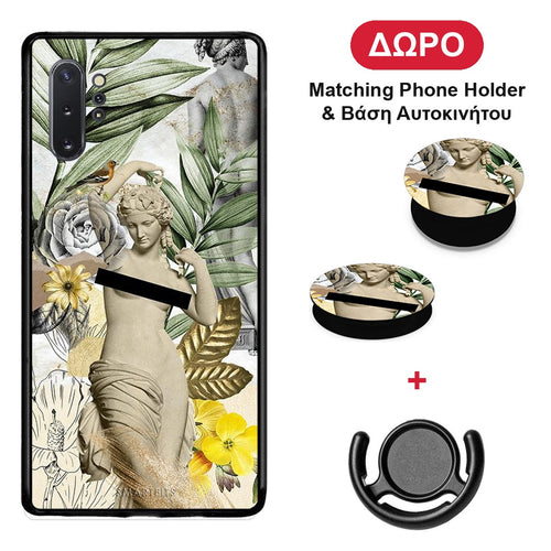Woman Statue - Samsung Galaxy Note 10+ θήκη + Δώρο Phone Holder & Βάση Αυτοκινήτου