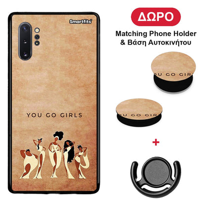You Go Girl - Samsung Galaxy Note 10+ θήκη + Δώρο Phone Holder & Βάση Αυτοκινήτου