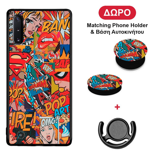 PopArt OMG - Samsung Galaxy Note 10 θήκη + Δώρο Phone Holder & Βάση Αυτοκινήτου