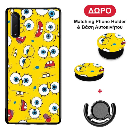 PopArt Sponge - Samsung Galaxy Note 10 θήκη + Δώρο Phone Holder & Βάση Αυτοκινήτου