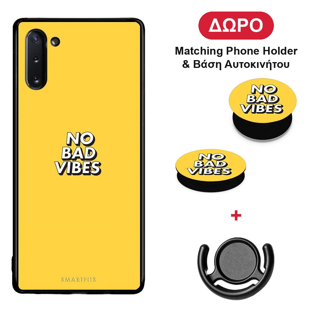 Text Vibes - Samsung Galaxy Note 10 θήκη + Δώρο Phone Holder & Βάση Αυτοκινήτου