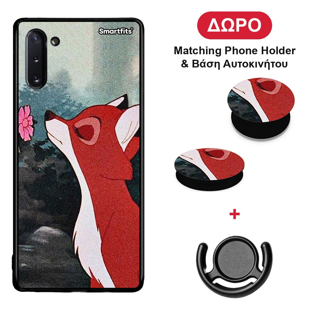 Tod And Vixey Love 2 - Samsung Galaxy Note 10 θήκη + Δώρο Phone Holder & Βάση Αυτοκινήτου