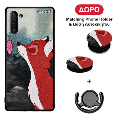 Tod And Vixey Love 2 - Samsung Galaxy Note 10 θήκη + Δώρο Phone Holder & Βάση Αυτοκινήτου