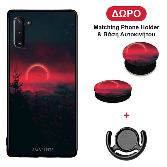 Tropic Sunset - Samsung Galaxy Note 10 θήκη + Δώρο Phone Holder & Βάση Αυτοκινήτου