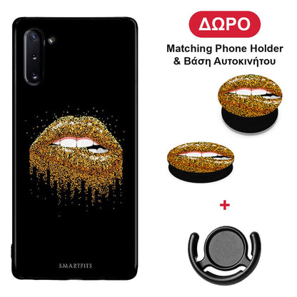 Valentine Golden - Samsung Galaxy Note 10 θήκη + Δώρο Phone Holder & Βάση Αυτοκινήτου