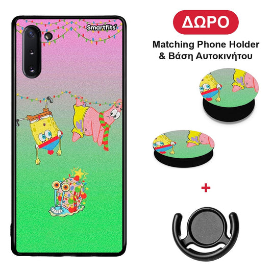 Xmas Lights - Samsung Galaxy Note 10 θήκη + Δώρο Phone Holder & Βάση Αυτοκινήτου