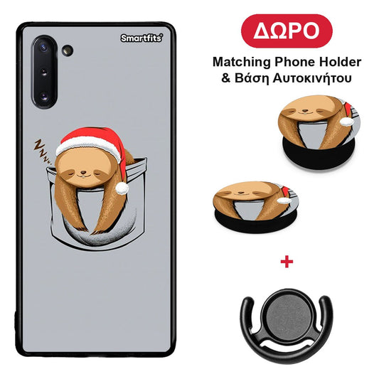 Xmas Zzzz - Samsung Galaxy Note 10 θήκη + Δώρο Phone Holder & Βάση Αυτοκινήτου