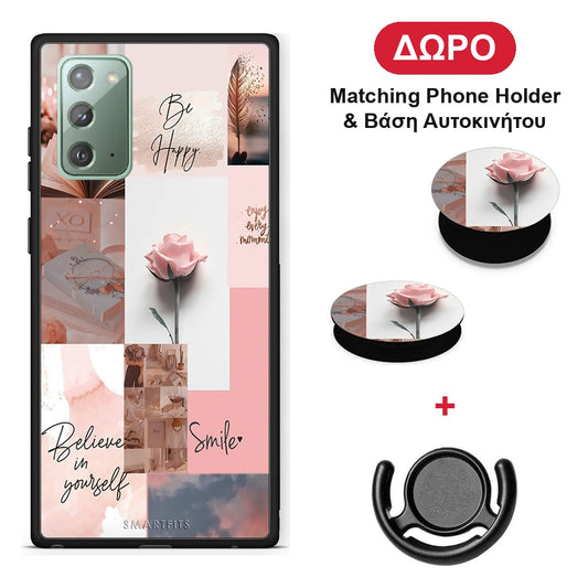 Aesthetic Collage - Samsung Galaxy Note 20 θήκη + Δώρο Phone Holder & Βάση Αυτοκινήτου