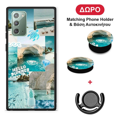 Aesthetic Summer - Samsung Galaxy Note 20 θήκη + Δώρο Phone Holder & Βάση Αυτοκινήτου