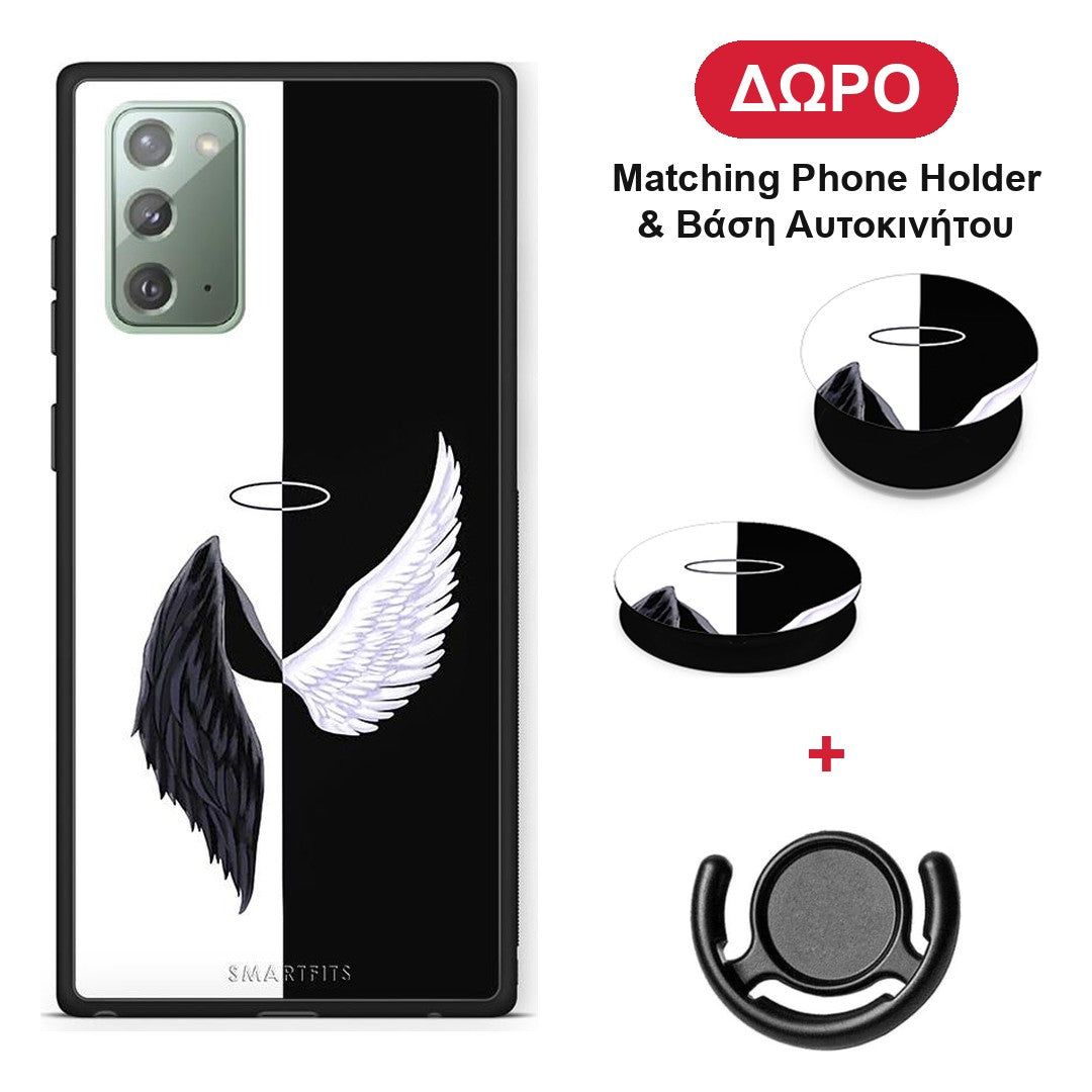 Angels Demons - Samsung Galaxy Note 20 θήκη + Δώρο Phone Holder & Βάση Αυτοκινήτου