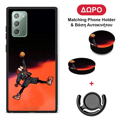 Basketball Hero - Samsung Galaxy Note 20 θήκη + Δώρο Phone Holder & Βάση Αυτοκινήτου