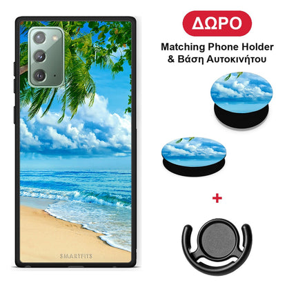 Beautiful Beach - Samsung Galaxy Note 20 θήκη + Δώρο Phone Holder & Βάση Αυτοκινήτου