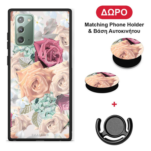 Floral Bouquet - Samsung Galaxy Note 20 θήκη + Δώρο Phone Holder & Βάση Αυτοκινήτου