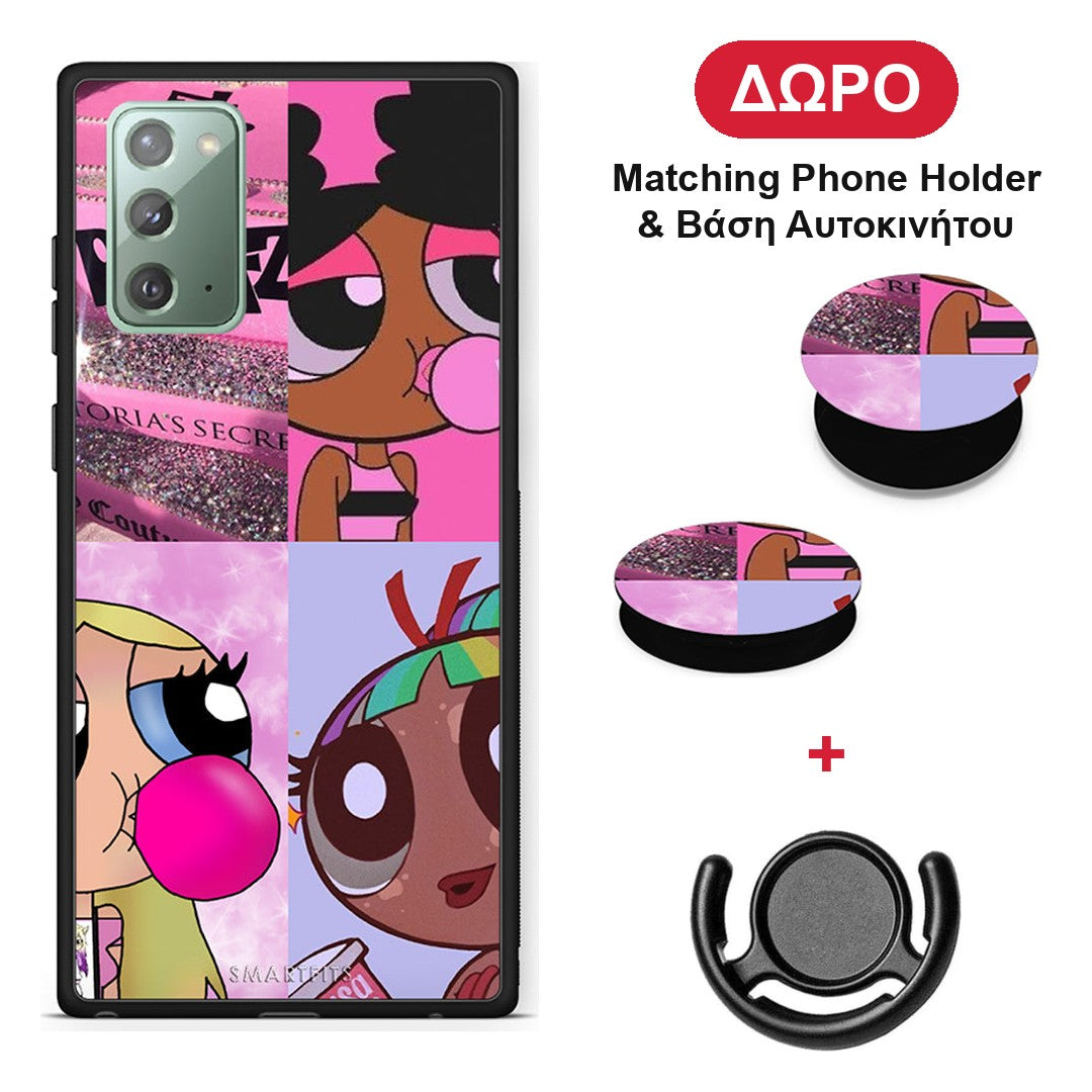 Bubble Girls - Samsung Galaxy Note 20 θήκη + Δώρο Phone Holder & Βάση Αυτοκινήτου