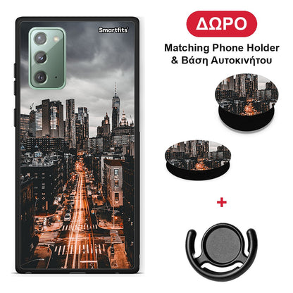 City Lights - Samsung Galaxy Note 20 θήκη + Δώρο Phone Holder & Βάση Αυτοκινήτου