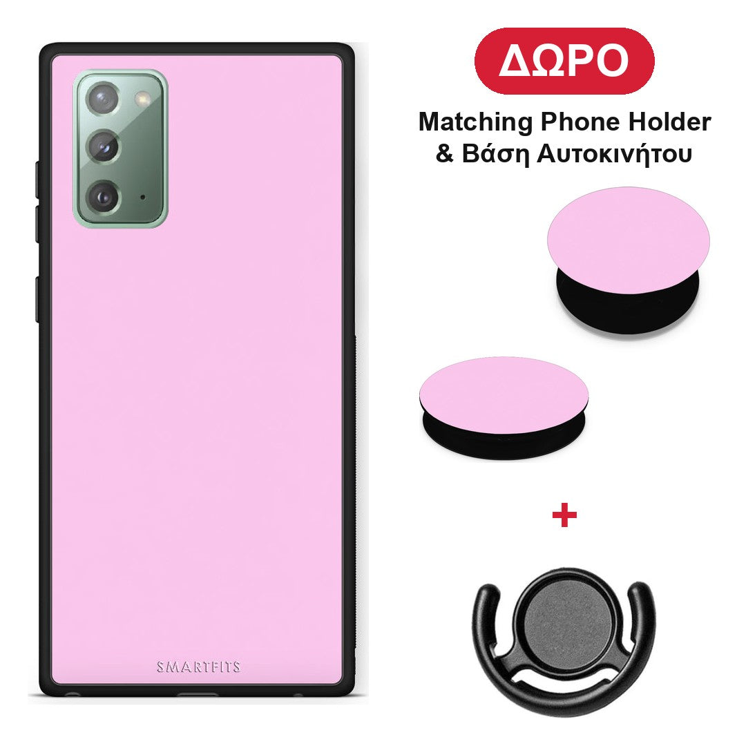 Cotton Candy Pink - Samsung Galaxy Note 20 θήκη + Δώρο Phone Holder & Βάση Αυτοκινήτου