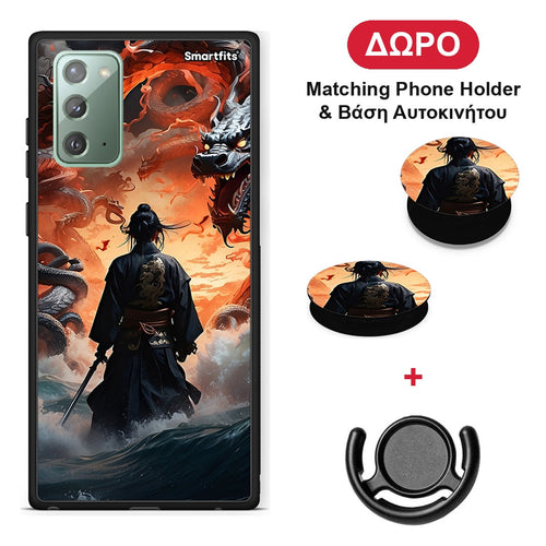 Dragons Fight - Samsung Galaxy Note 20 θήκη + Δώρο Phone Holder & Βάση Αυτοκινήτου
