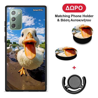 Duck Face - Samsung Galaxy Note 20 θήκη + Δώρο Phone Holder & Βάση Αυτοκινήτου