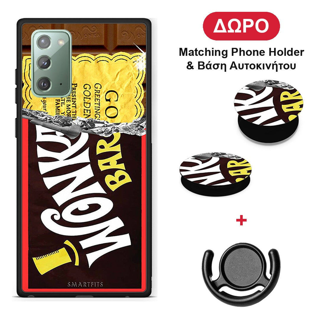 Golden Ticket - Samsung Galaxy Note 20 θήκη + Δώρο Phone Holder & Βάση Αυτοκινήτου
