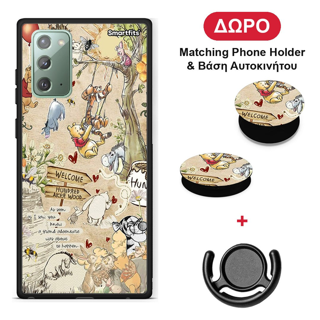 Happy Friends - Samsung Galaxy Note 20 θήκη + Δώρο Phone Holder & Βάση Αυτοκινήτου