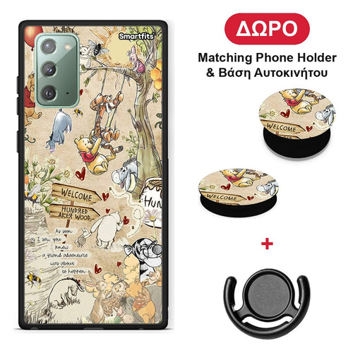 Happy Friends - Samsung Galaxy Note 20 θήκη + Δώρο Phone Holder & Βάση Αυτοκινήτου