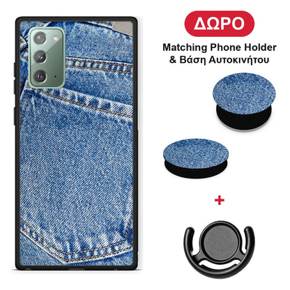Jeans Pocket - Samsung Galaxy Note 20 θήκη + Δώρο Phone Holder & Βάση Αυτοκινήτου