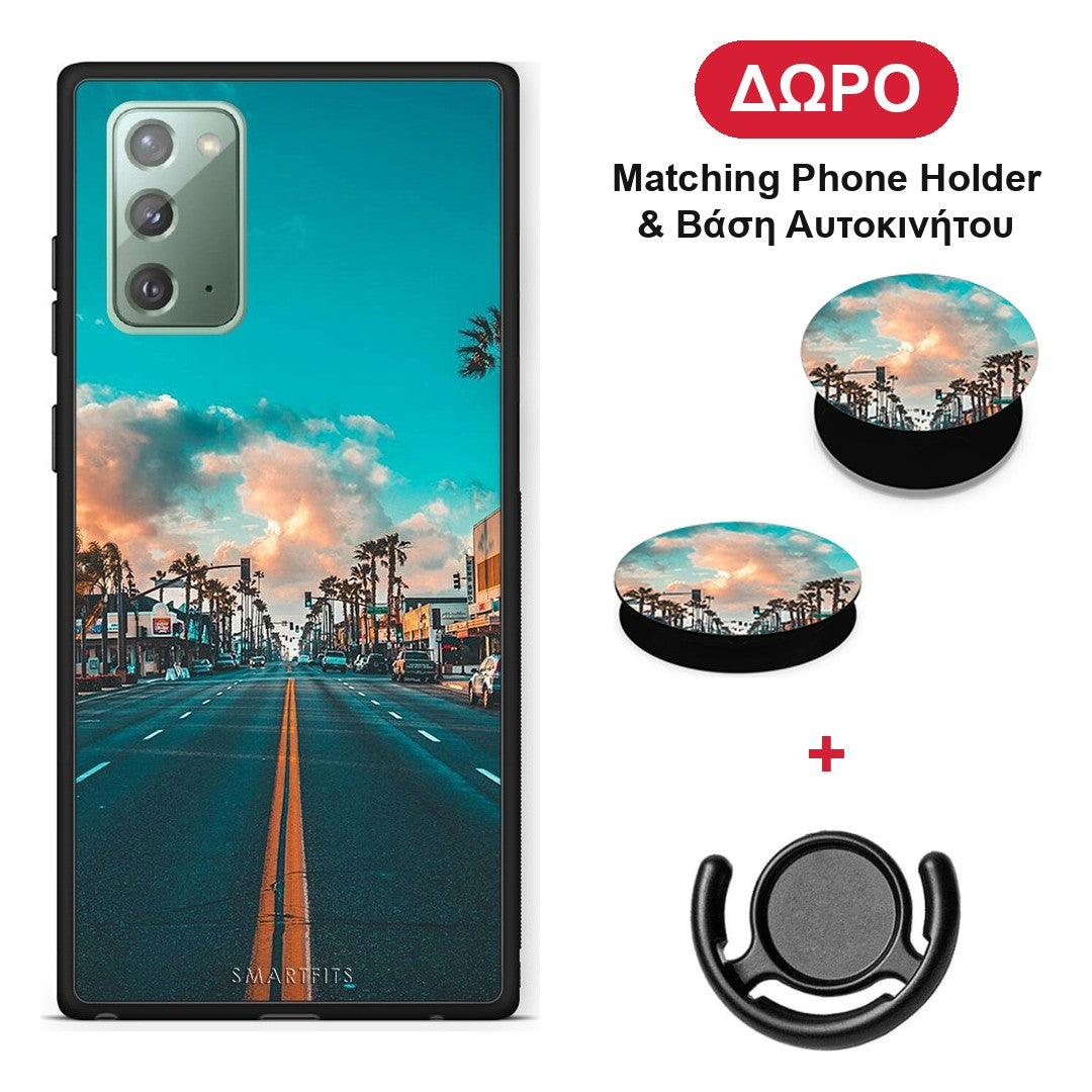 Landscape City - Samsung Galaxy Note 20 θήκη + Δώρο Phone Holder & Βάση Αυτοκινήτου