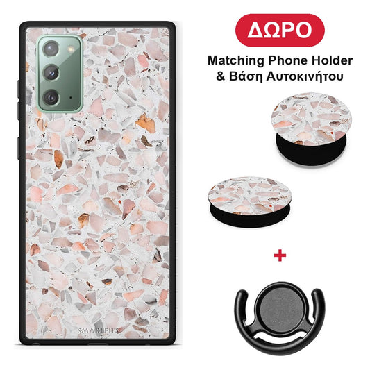 Marble Terrazzo - Samsung Galaxy Note 20 θήκη + Δώρο Phone Holder & Βάση Αυτοκινήτου