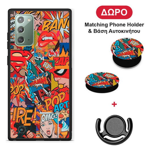 PopArt OMG - Samsung Galaxy Note 20 θήκη + Δώρο Phone Holder & Βάση Αυτοκινήτου