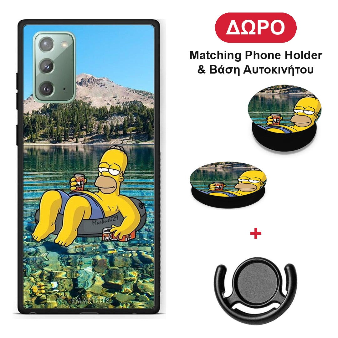 Summer Happiness - Samsung Galaxy Note 20 θήκη + Δώρο Phone Holder & Βάση Αυτοκινήτου