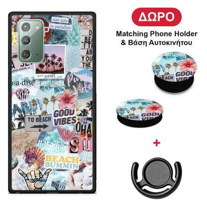 Summer Vibes - Samsung Galaxy Note 20 θήκη + Δώρο Phone Holder & Βάση Αυτοκινήτου