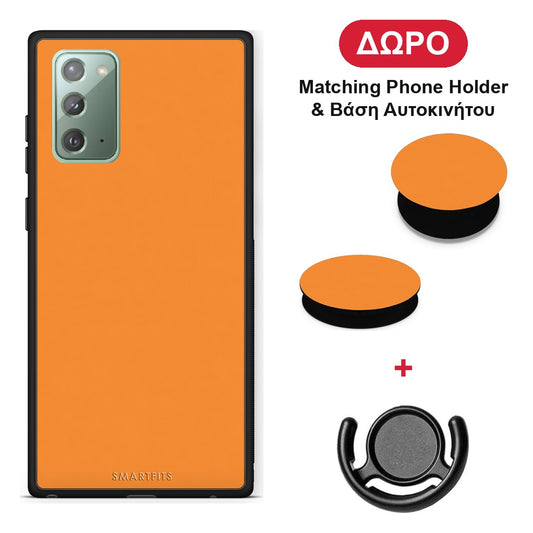 Tangerine Orange - Samsung Galaxy Note 20 θήκη + Δώρο Phone Holder & Βάση Αυτοκινήτου