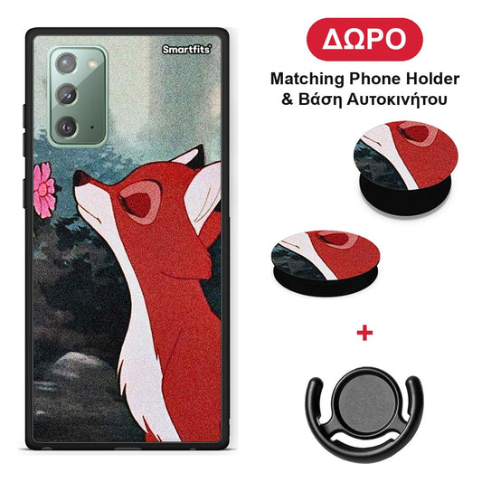 Tod And Vixey Love 2 - Samsung Galaxy Note 20 θήκη + Δώρο Phone Holder & Βάση Αυτοκινήτου