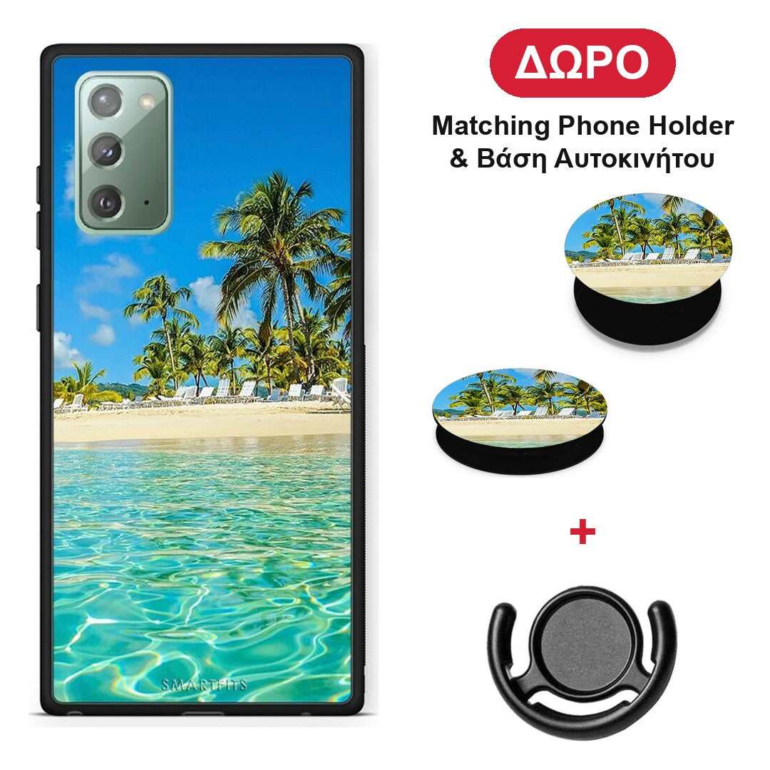 Tropical Vibes - Samsung Galaxy Note 20 θήκη + Δώρο Phone Holder & Βάση Αυτοκινήτου
