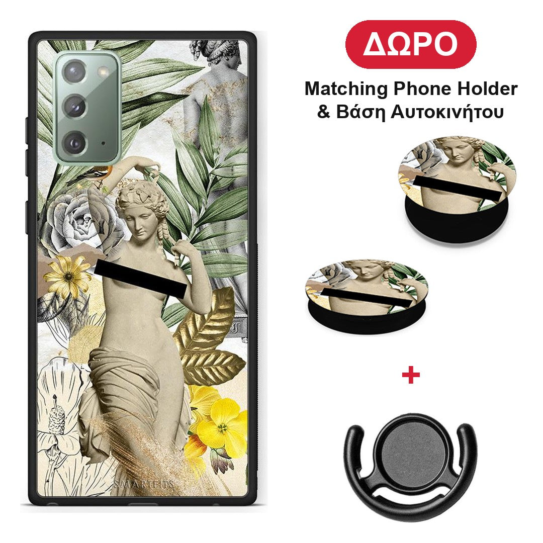 Woman Statue - Samsung Galaxy Note 20 θήκη + Δώρο Phone Holder & Βάση Αυτοκινήτου