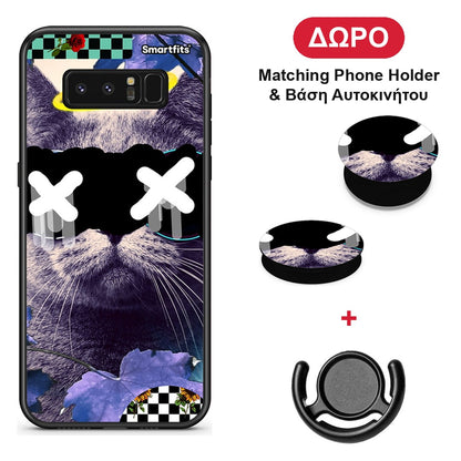Cat Collage - Samsung Galaxy Note 8 θήκη + Δώρο Phone Holder & Βάση Αυτοκινήτου