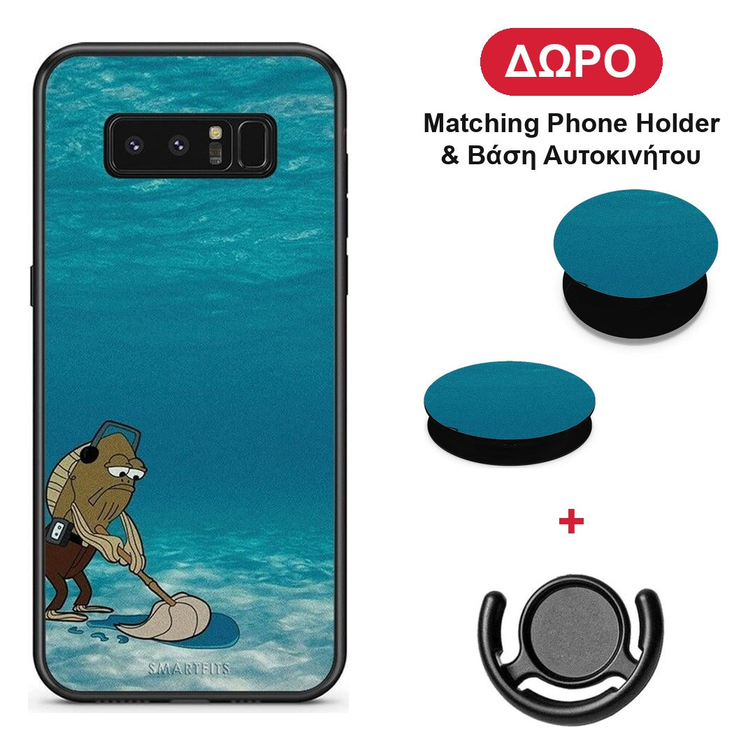 Clean The Ocean - Samsung Galaxy Note 8 θήκη + Δώρο Phone Holder & Βάση Αυτοκινήτου